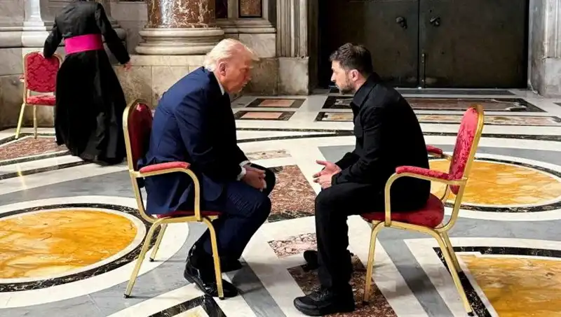 Zelenski, Trump ile En İyi Görüşmeyi Vatikan'da Yaptı!