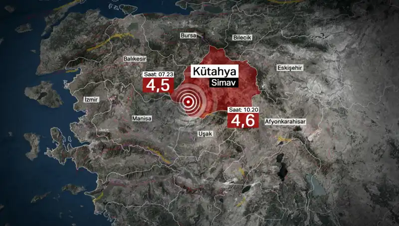 Kütahya'da Ardışık Depremler Üzerine İki İlçede Okul Tatili İlan Edildi