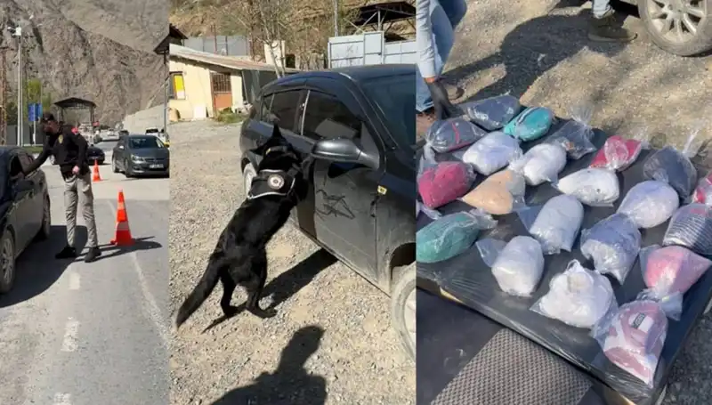 Şüphe Üzerine Durdurulan Otomobilde Yüklü Miktarda Uyuşturucu Ele Geçirildi