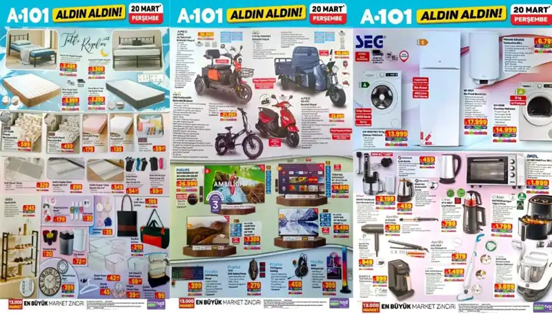 20 Mart A101 Aktüel: Airfryer'dan Gaming Ekipmanlarına Her Şey Burada!