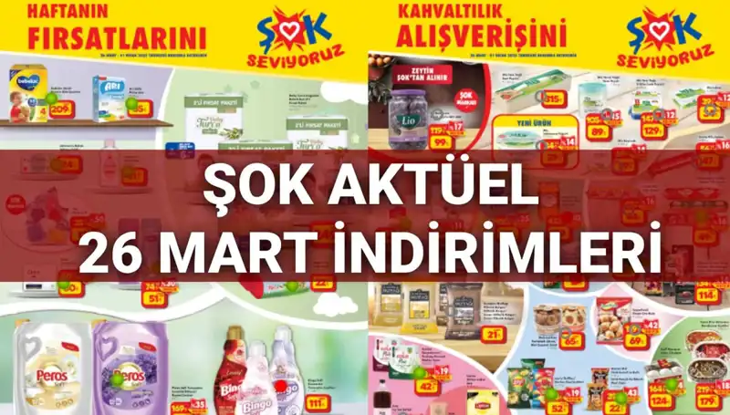 ŞOK Aktüel Kataloğu ile Ürünler Uygun Fiyatlarla Evinize Geliyor!